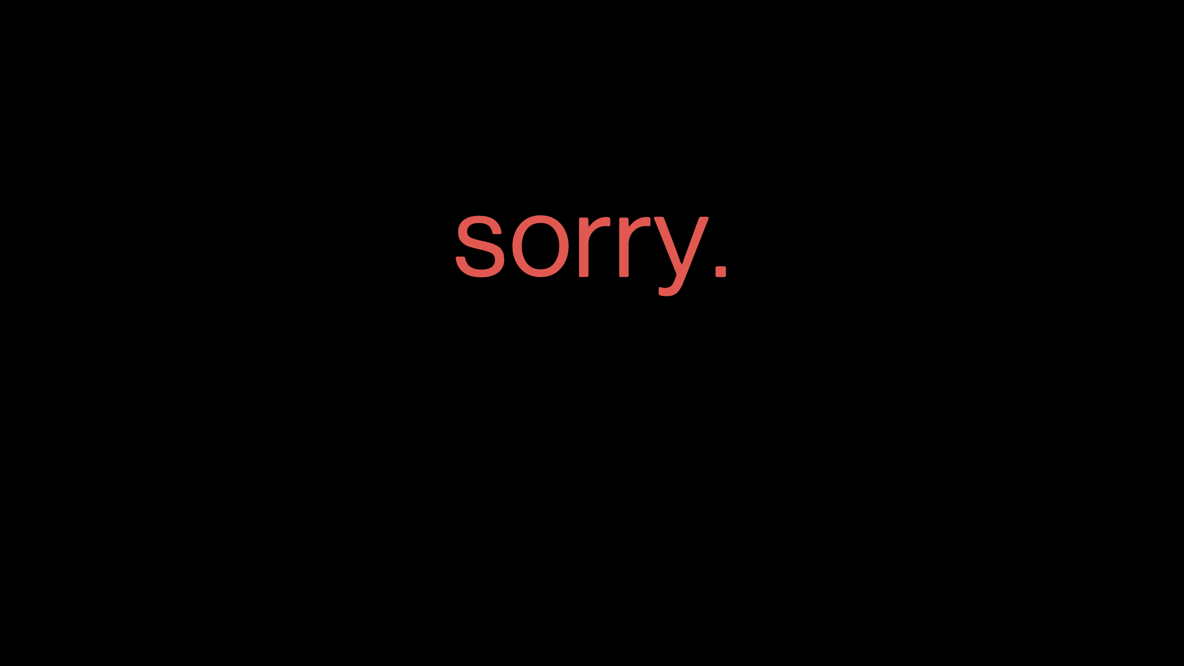 The weather has been cancelled - Still Intertitle Sorry