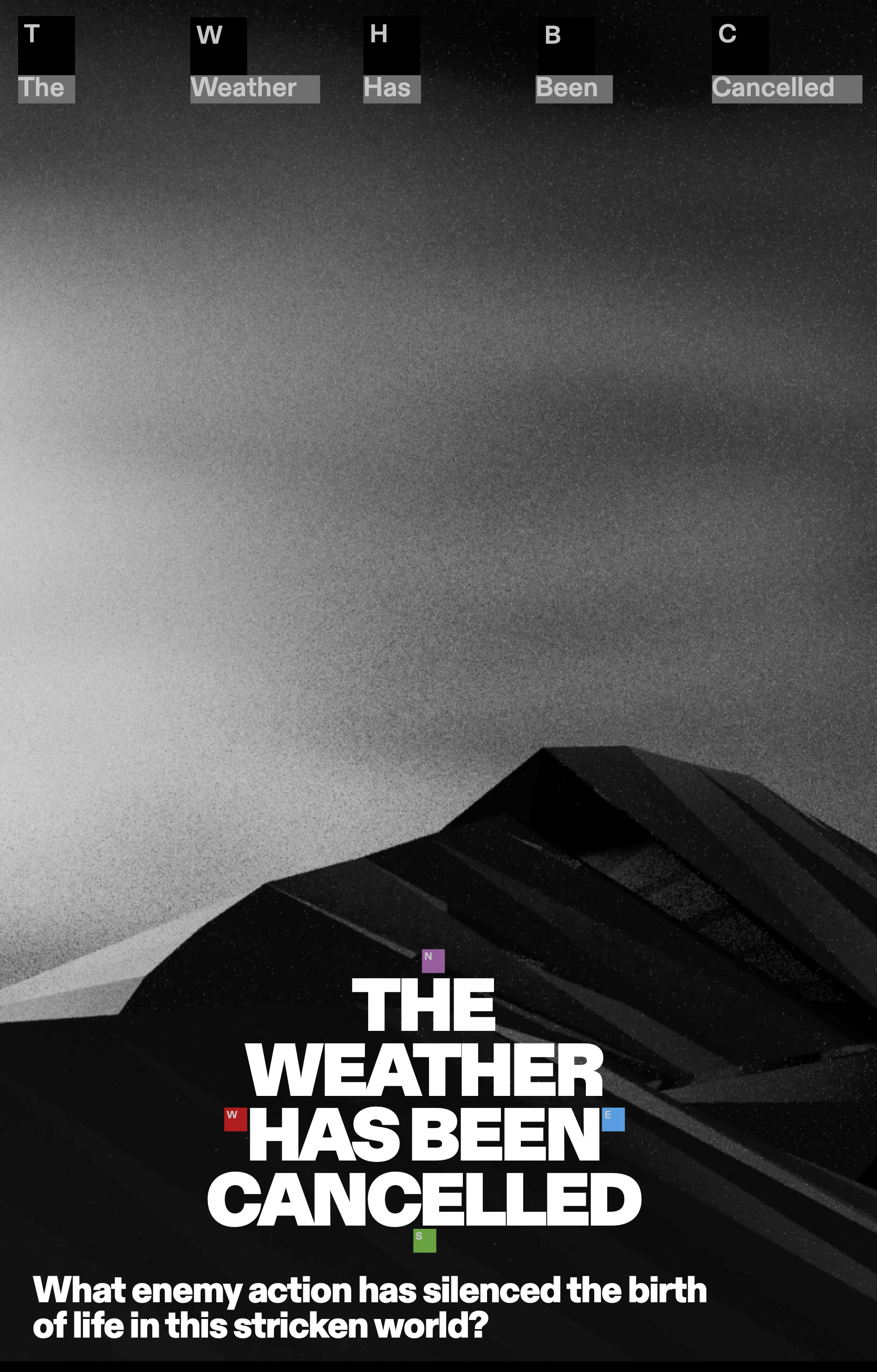 The weather has been cancelled - Poster1